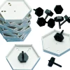 Prismo Kreiselrahmen klein 10er-Set durchgefärbt