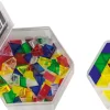 Prismo transparent in Geschenkdose, 100 Dreiecke inkl. Rahmen und Vorlagen