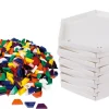 Prismo Trapezspiel mit 22cm-Legerahmen 12er-Set durchgefärbt (Großpackung)