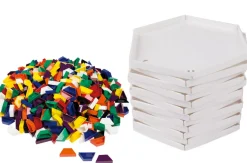 Prismo Trapezspiel mit 22cm-Legerahmen 12er-Set durchgefärbt (Großpackung)