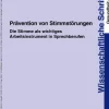 Prävention von Stimmstörungen, Buch