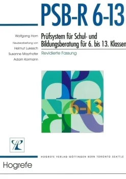 PSB-R 6-13 - Prüfsystem für Schul- und Bildungsberatung für 6. bis 13. Klassen - revidierte Fassung, Schablonensatz A
