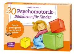 30 Psychomotorik-Bildkarten für Kinder, 3-8 Jahre