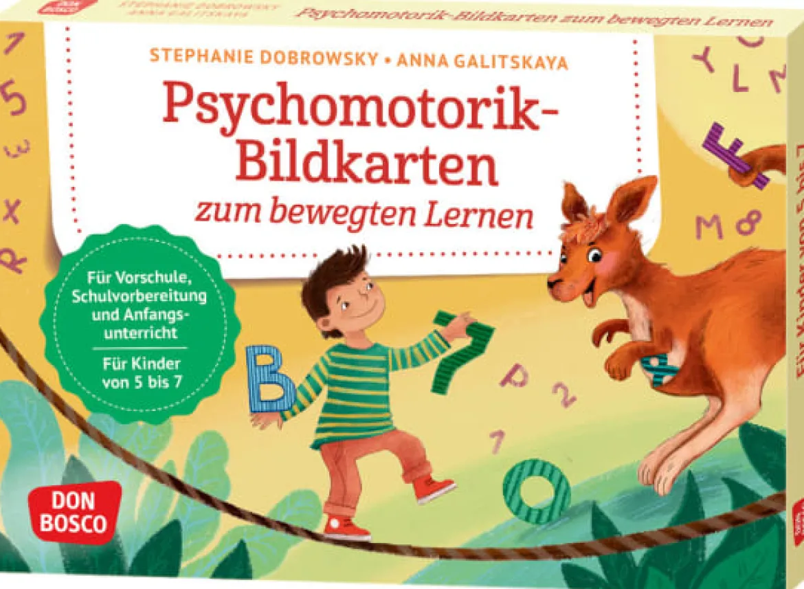 Psychomotorik-Bildkarten zum bewegten Lernen, 5-7 Jahre