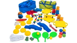 Psychomotorik-Set, Sportgeräte in Aufbewahrungstasche, 3-8 Jahre