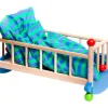 Puppenwiege mit Kissen und Decke, ab 12 Monate