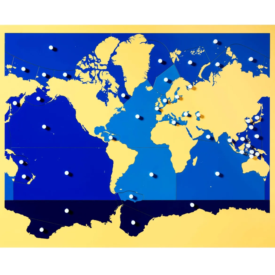 Puzzlekarte Meere und Ozeane
