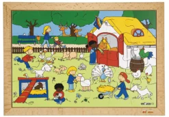 Puzzle Kinderaktivitäten - Bauernhof, ab 3 Jahre