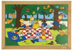 Puzzle Kinderaktivitäten - Picknick, ab 3 Jahre