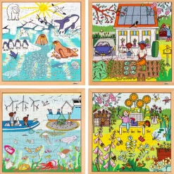 Puzzle Natur & Klima - 4er Set Klimapuzzles