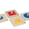 Puzzlesatz mit einzelnen Figuren