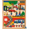 Puzzles drunter und drüber - die Stadt, Holzpuzzle, ab 3 Jahre
