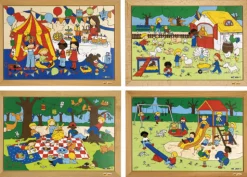 Puzzles Kinderaktivitäten - Vierer-Set, ab 3 Jahre