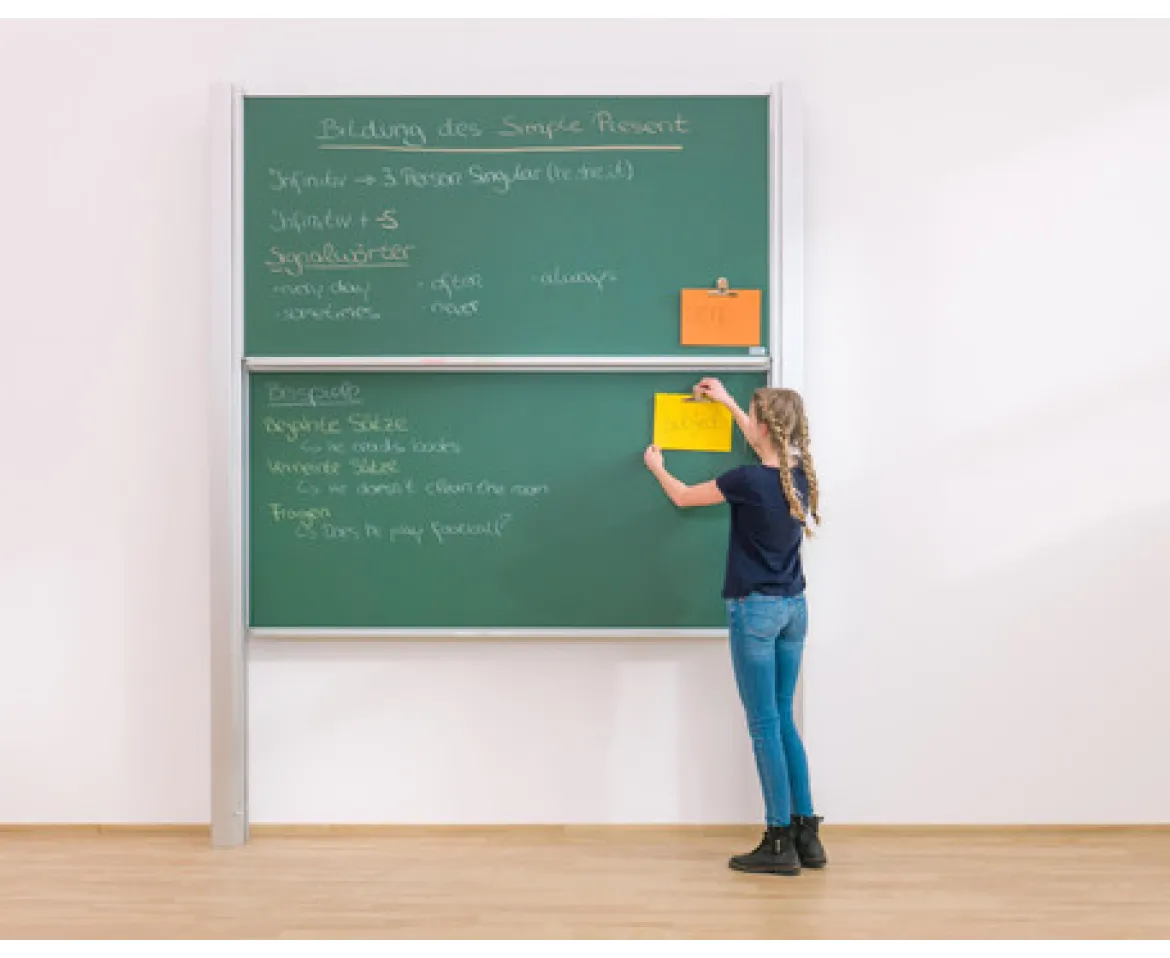 Pylonen-Doppeltafel, grün, 300x100 cm