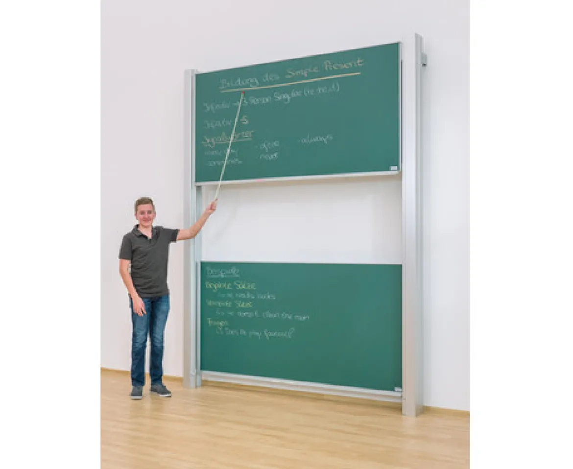 Pylonen-Doppeltafel, grün, 300x100 cm