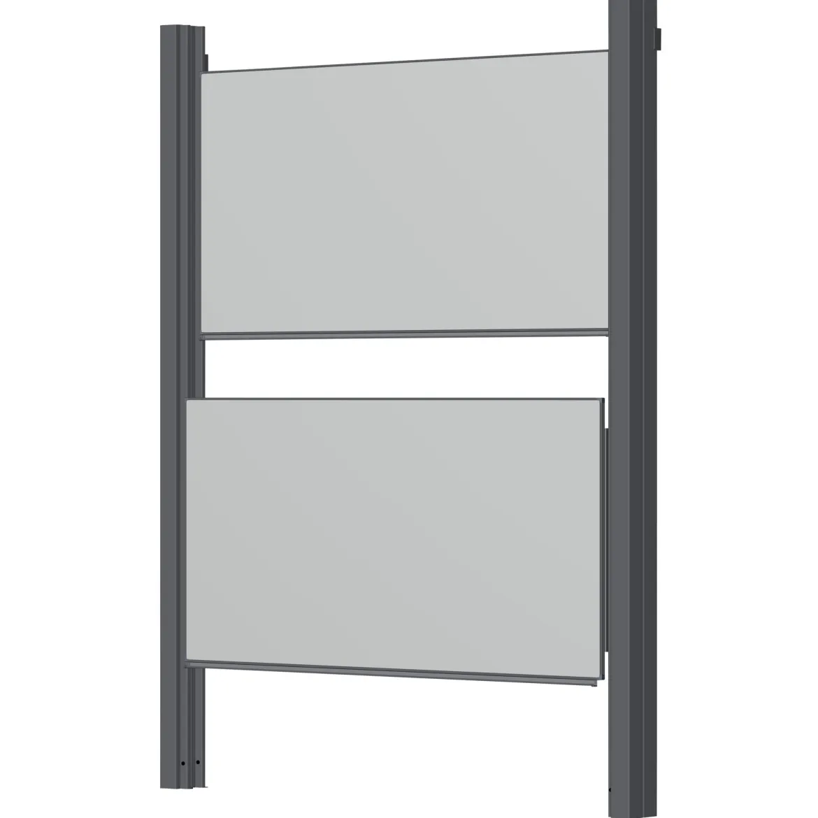 Pylonen-Doppeltafel, weiß, 300x120 cm