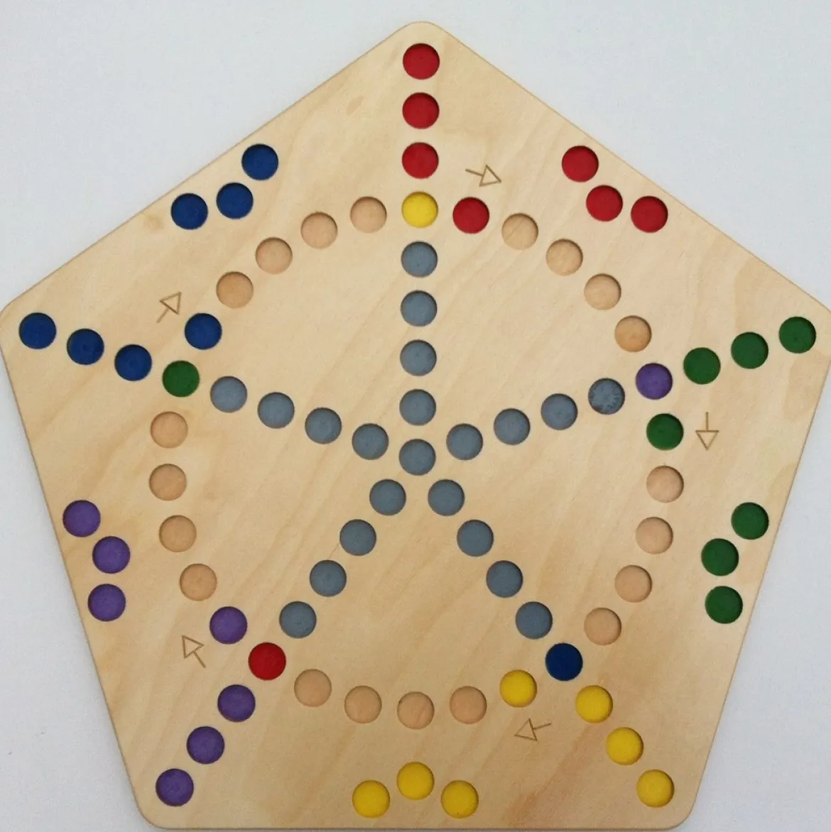 Quer durch 5 eckig, Brettspiel, ab 5 Jahre