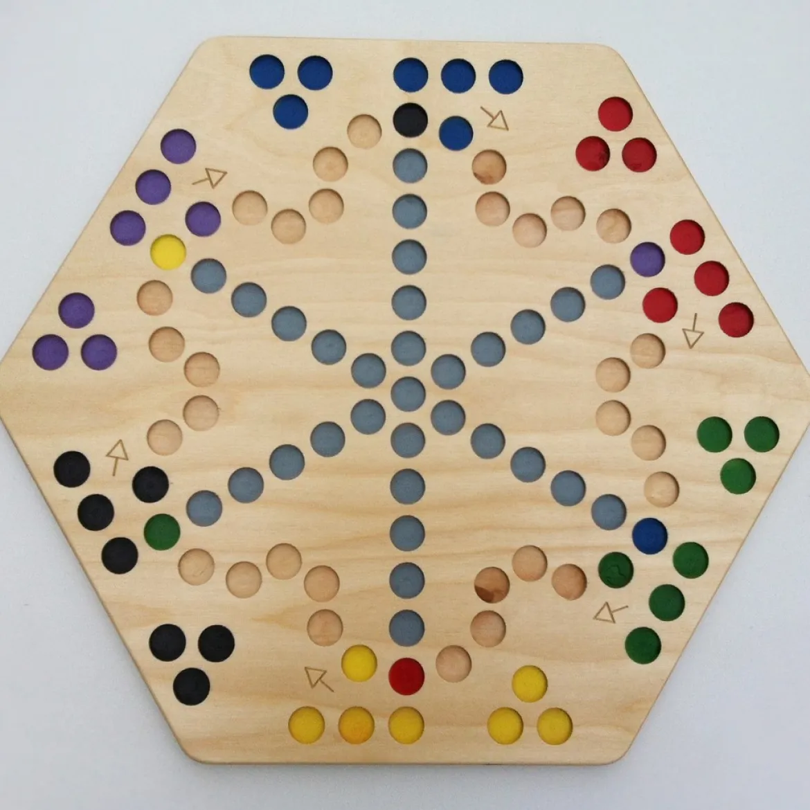 Quer durch 6 eckig, Brettspiel, ab 5 Jahre