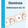 Rechen-Dominos: Zahlenraum bis 10, Kartenspiel, 1.-2. Klasse