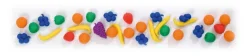 Rechen-Früchte bunt gemischt, Mathe-Spielmaterial,