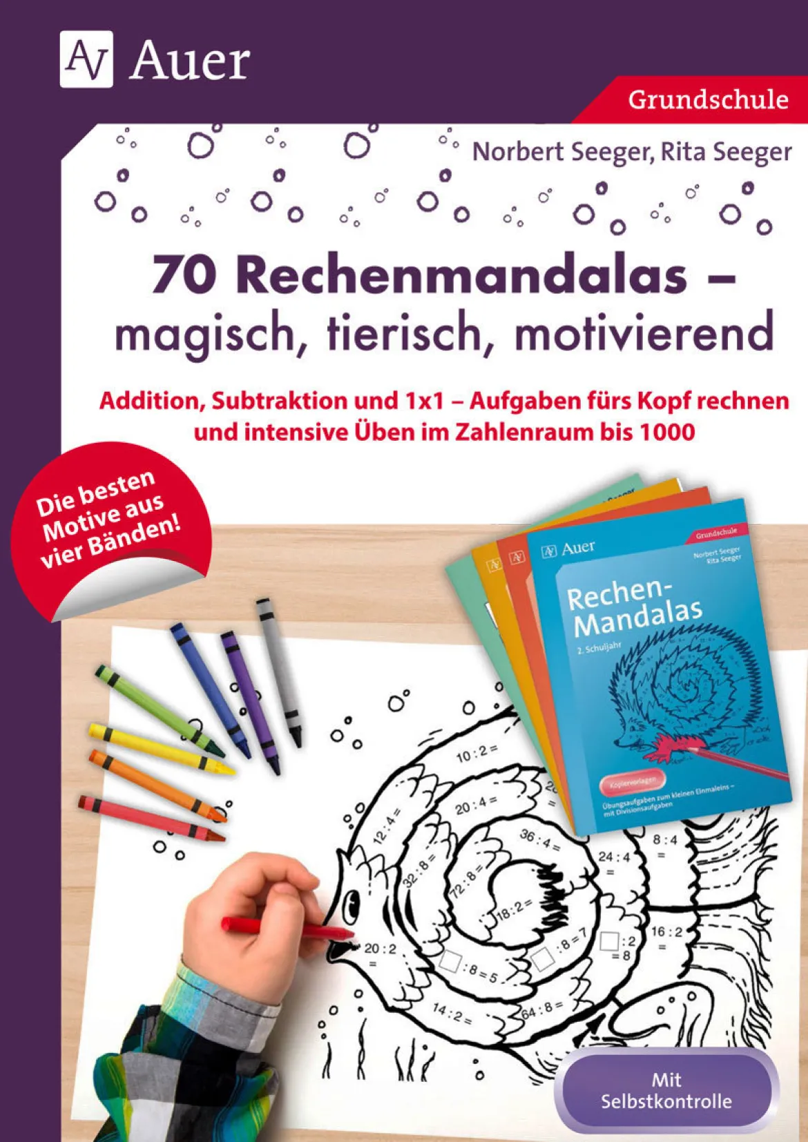 70 Rechenmandalas - magisch, tierisch, motivierend, Buch, 1. bis 3. Klasse