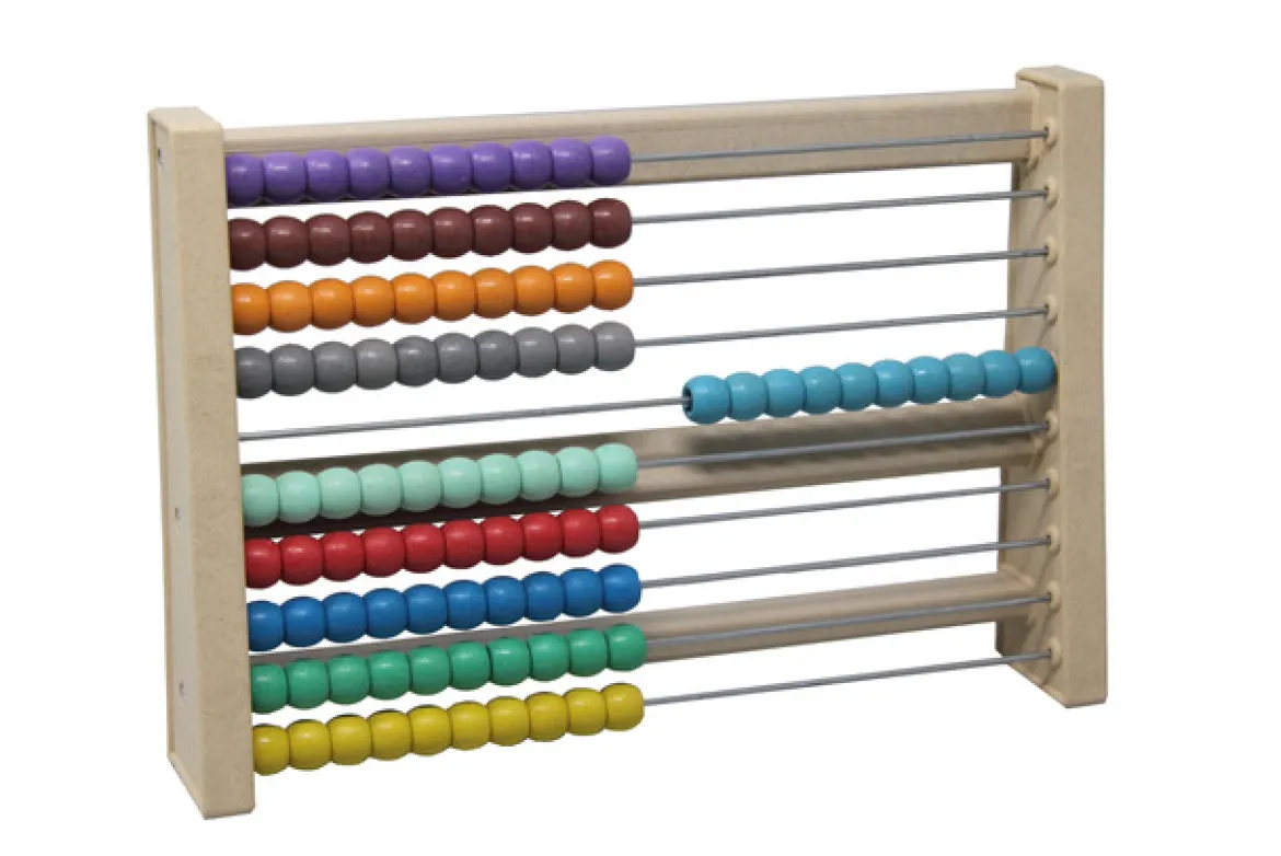 Rechenrahmen 10-farbig aus RE-Wood®