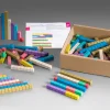 Rechenstäbe in 10 Montessori-Farben, aus RE-Wood®, 100 Stück im Karton mit Anleitung