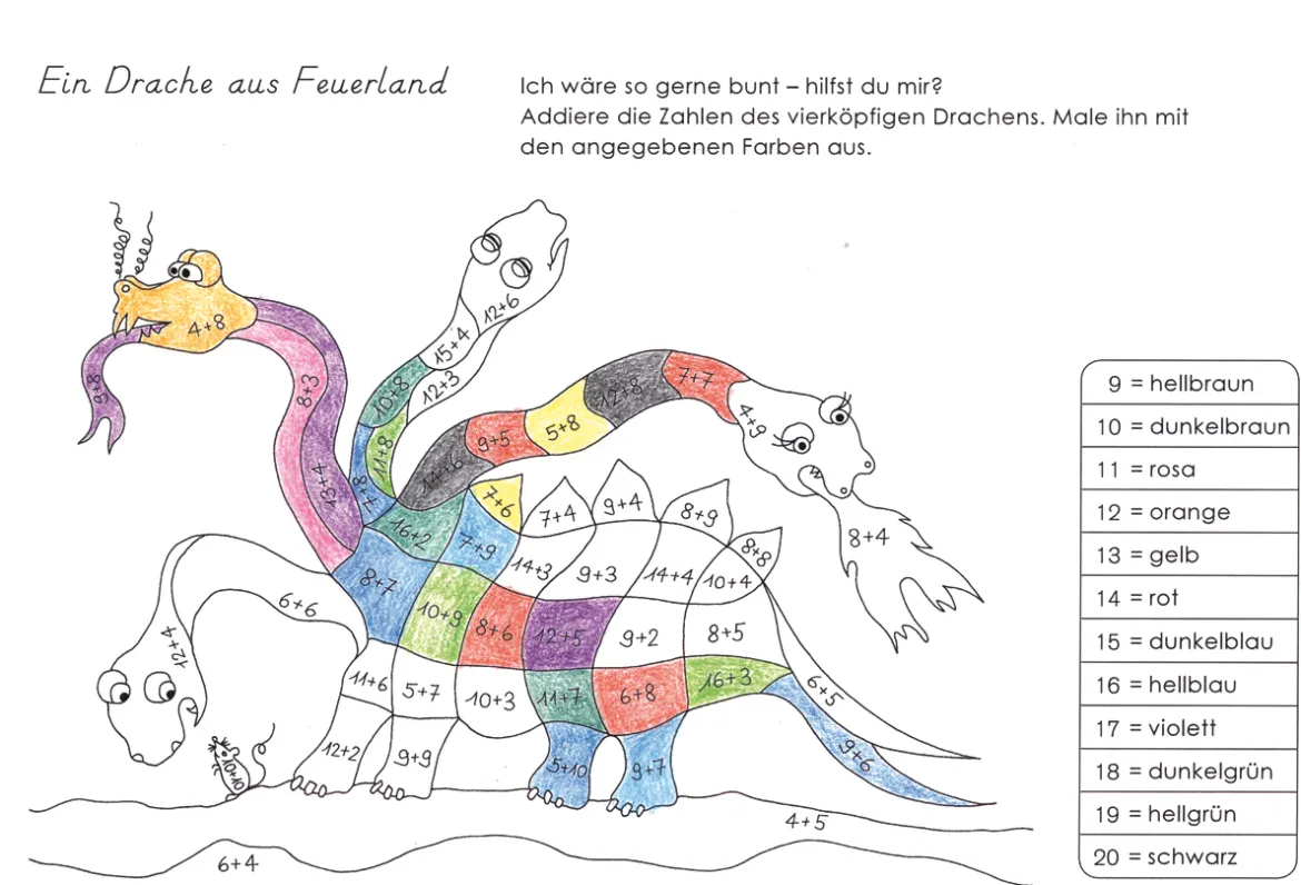Rechentiere - Differenzieren leicht gemacht!,1.-2. Klasse