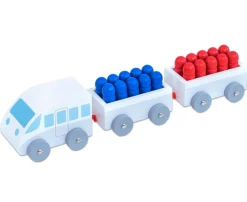 Rechenzug 20, Holzlernspielzeug Mathematik, 5-7 Jahre