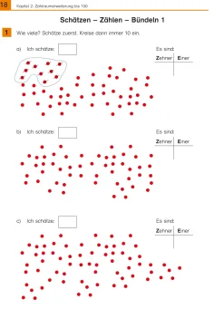 Rechnen lernen mit dem 100er-Rechenrahmen, Zahlraumerweiterung, Addition und Subtraktion , 2.Klasse