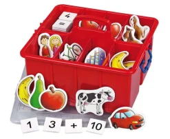 Rechnen mit Bildern in der Kunststoffbox, 196 magnetische Teile, 5-7 Jahre