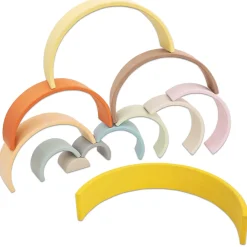 Regenbogen aus Holz, groß, Breite 32 cm