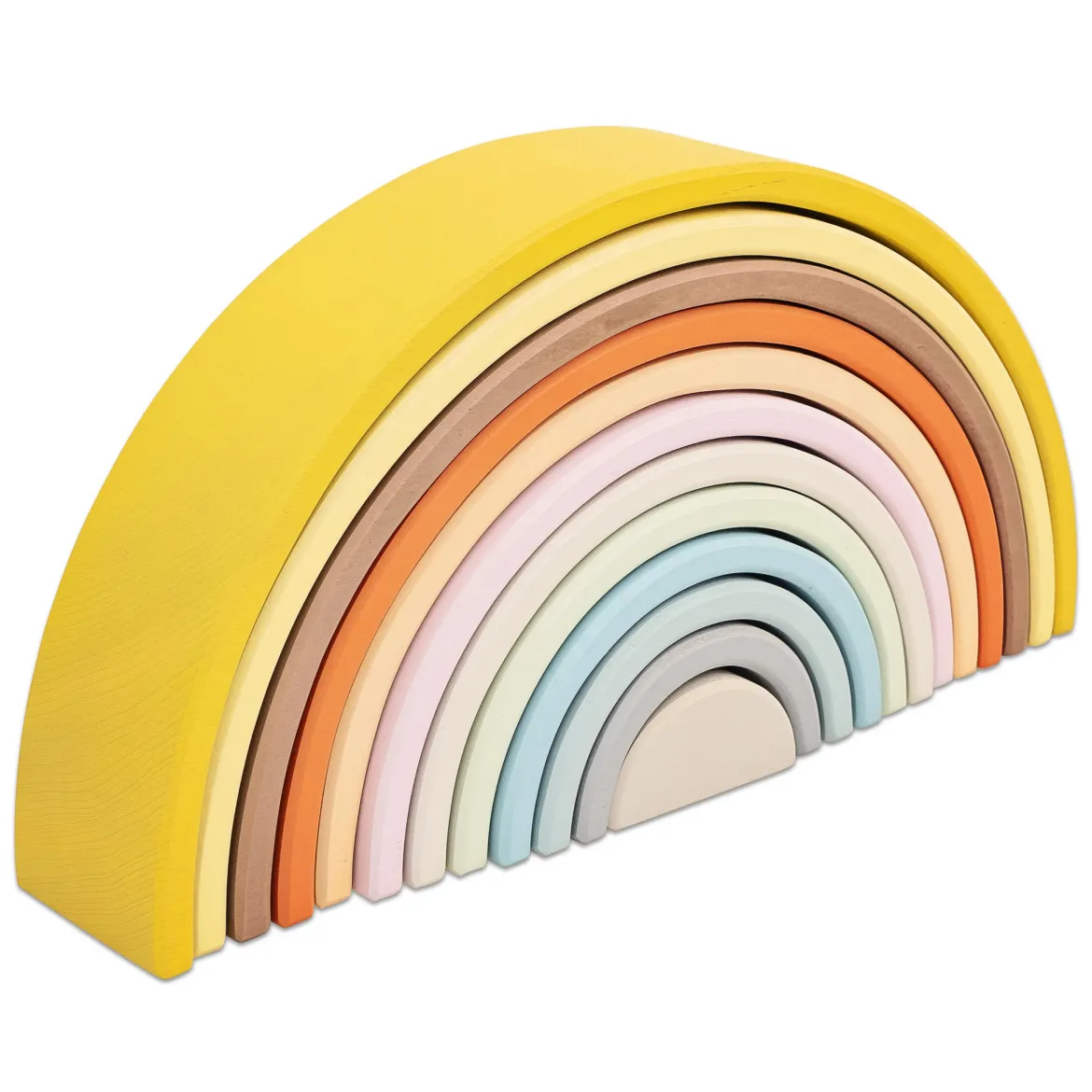 Regenbogen aus Holz, groß, Breite 32 cm