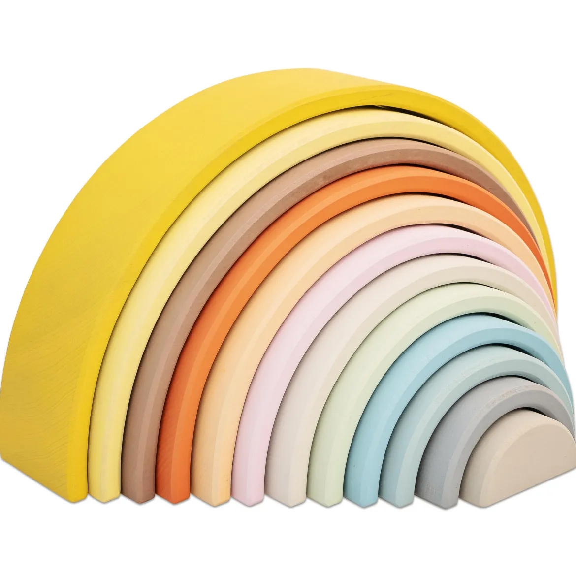 Regenbogen aus Holz, groß, Breite 32 cm