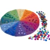 Regenbogen-Filzmatte mit Funkelsteinen, 241 Teile