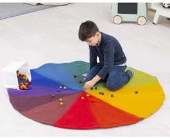 Regenbogen Filzperlen, 12 Farben, 240 Stück, 3-8 Jahre