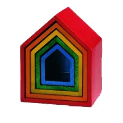 Regenbogen-Häuschensatz, 5-teilig