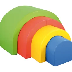 Regenbogen Rundbögen Set, 4 bogenförmige Soft Bausteine, ab 0 Jahre