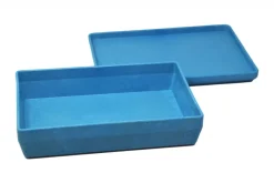 RE-Wood® Box mit Deckel 25 x 18 x 6 cm - 1,5 l, blau