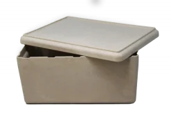 RE-Wood® Box mit Deckel 25 x 18 x 11,5 cm - 4 l, naturfarben, im Karton