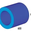 Röhre MAXI blau/hellblau, ca 600x600 Durchmesser, ab 4 Jahre