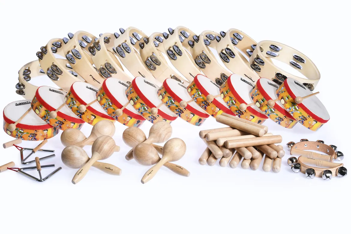 Rhythmik-Set für den Kindergarten in Kunststoffbox mit Deckel