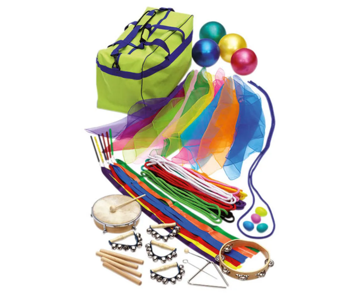 Rhythmik-Set 1, 45 Teile inkl. Tasche, 3-12 Jahre