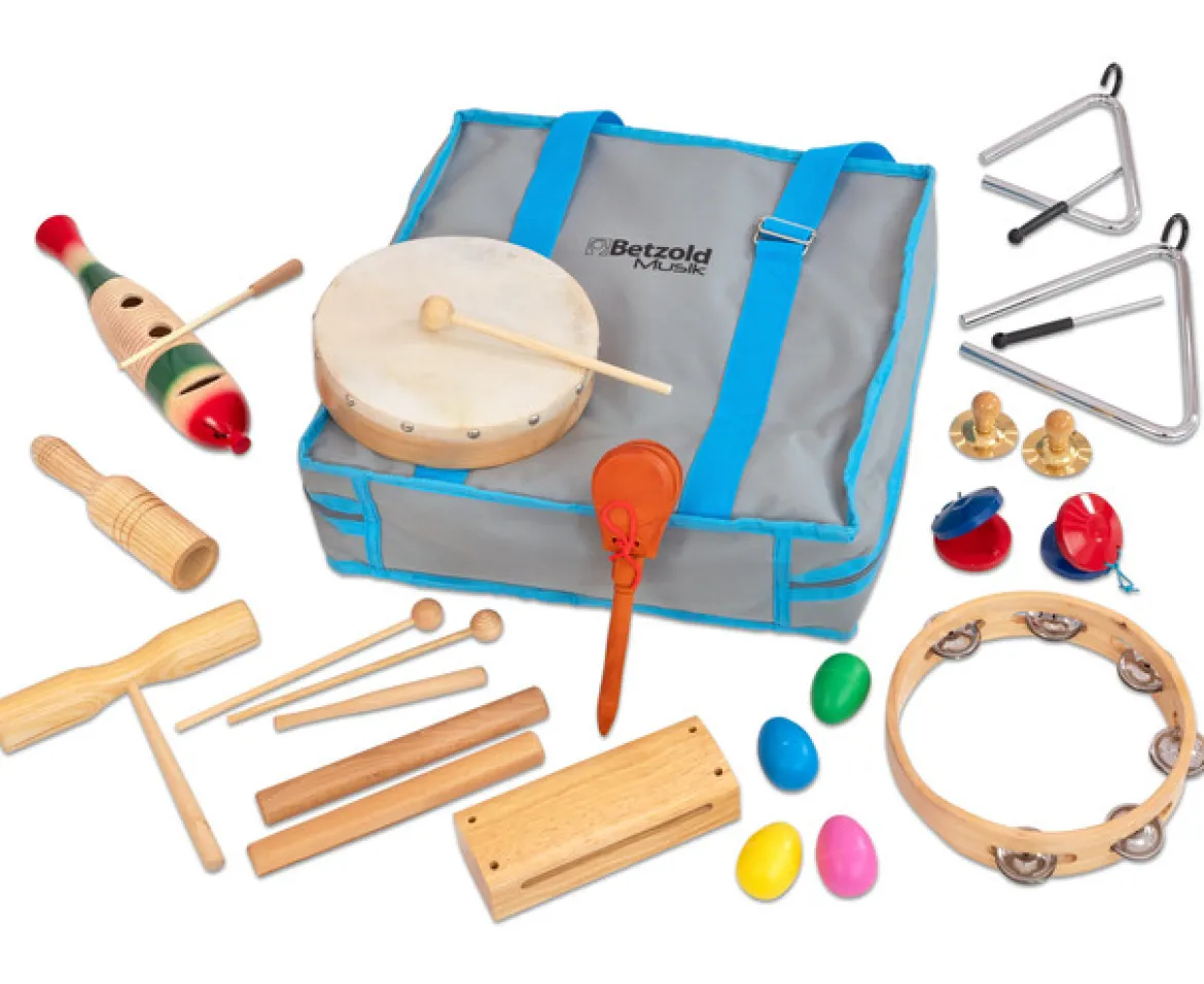Rhythmik-Tasche mit 19 Instrumenten, ab 4 Jahre