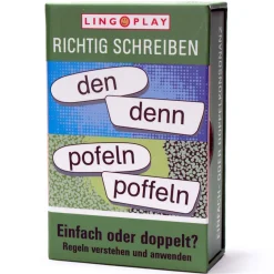 Richtig schreiben: Einfach oder doppelt?, Kartenspiel, ab 9 Jahre