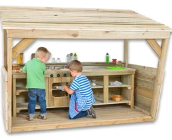 RollenSpielcenter mit großer Outdoor-Kinderküche, 2-7 Jahre