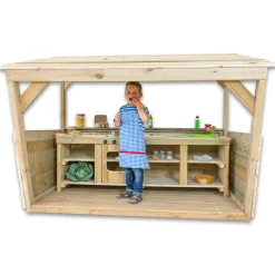 RollenSpielcenter mit großer Outdoor-Kinderküche, 2-7 Jahre