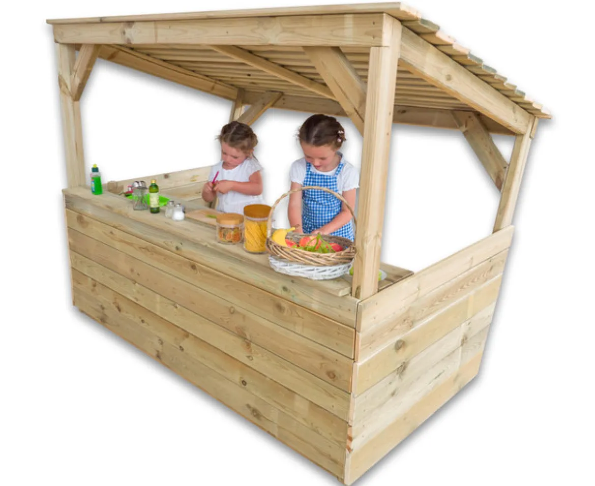RollenSpielcenter mit großer Outdoor-Kinderküche, 2-7 Jahre
