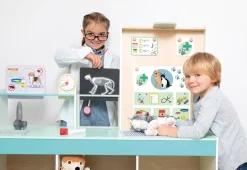 Rollenspiel-Set, Arzt, Spielmöbel aus Holz, für Kinder