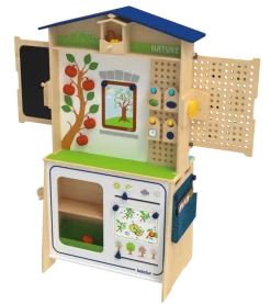 Rollenspiel-Set, Lehrer, mit Tafel zum Schule spielen, aus Holz, für Kinder